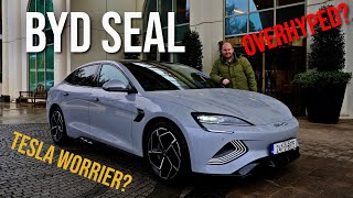 BYD Seal review  Can it topple the Model 3 Yes [upl. by Rozele]