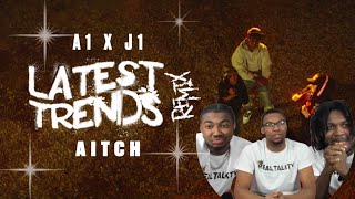 AMERICANS FIRST EVER REACTION TO A1 x J1  Latest Trends Remix ft Aitch [upl. by Nedda190]