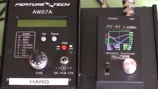 Feature Tech AW07A And You Kits FG01 Antenna Analysers [upl. by Atinna]