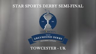 Droopys Verve M Wins Star Sports 2018 English Greyhound Derby First Semi Final on 26th May 2018 [upl. by Yenittirb]