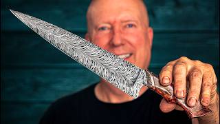 Making A 3000 Damascus Chef Knife [upl. by Aloek]