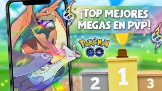 TOP 10 MEJORES MEGAEVOLUCIONES en POKEMON GO PVP GO BATTLE LEAGUE  LIGA MASTER [upl. by Delle]