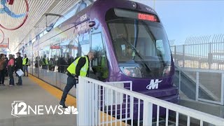 Northwest Light Rail extension opens in Phoenix [upl. by Zielsdorf239]