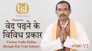 Various Vedic Pathas through Rig Veda Suktam  दिन्दी मे   TSJD  V2 [upl. by Ylrac]