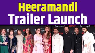 Heeramandi Trailer Launch Sonakshi Sinha Aditya Rao Hadri Manisha Korala [upl. by Cowden107]