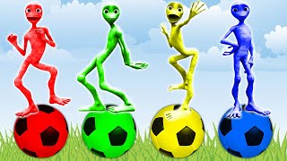 dame tu cosita  puzzle  wrong heads top superheroes  green  alien  dance [upl. by Ahsait]