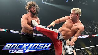 Cody Rhodes vs AJ Styles – Undisputed WWE Title Match WWE Backlash France highlights [upl. by Adore145]