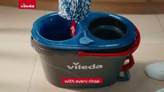 Vileda RinseClean Spin Mop and Bucket  100 separation of clean and dirty water [upl. by Ravahs]