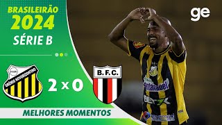 NOVORIZONTINO 2 x 0 BOTAFOGOSP  MELHORES MOMENTOS  BRASILEIRÃO SÉRIE B 2024  geglobo [upl. by Fisk]