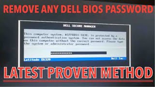 SOLVED UNLOCK ANY DELL BIOS PASSWORD REMOVE amp RESET ALL MODELS  LATITUDE  INSPIRON [upl. by Aem]