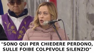 GIORGIA MELONI INTERVIENE ALLA CERIMONIA DI COMMEMORAZIONE DEL GIORNO DEL RICORDO [upl. by Aseretairam]