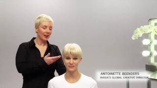 Aveda HowTo  The Tousled Look for Short Hairstyles [upl. by Aitnom241]