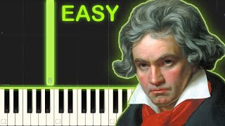 FÜR ELISE  SLOW EASY Piano Tutorial [upl. by Marybelle]