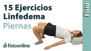 15 EJERCICIOS para el TRATAMIENTO del LINFEDEMA en PIERNAS [upl. by Amii]