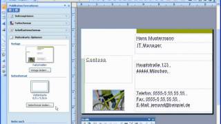 Kurz und bündig Erstellen von Visitenkarten mit Microsoft Office Publisher 2007 [upl. by Winterbottom872]