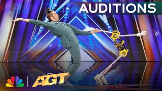 Daniel Simu And His Dancing Robot SURPRISE The Judges With Acrobotics  Auditions  AGT 2024 [upl. by Naenej95]