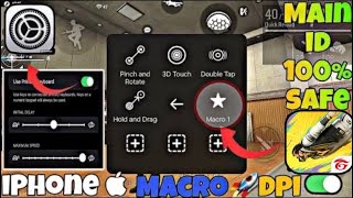 ✅how to enable macro circle ⭕️ in any iOS device  iPhone  macro free fire 🔥  95 headshots 🎯 [upl. by Suolekcin]