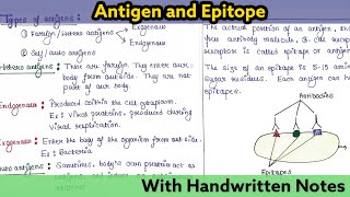 Antigen and epitope  Differences  Immunology Lecture 19 [upl. by Naimerej257]