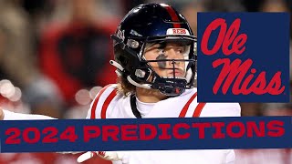 Ole Miss Football 2024 Predictions [upl. by Attenahs610]