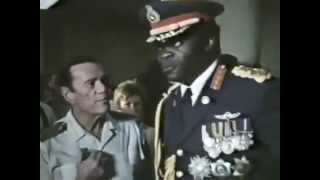 Idi Amin visits the hostages at Entebbe Airport Uganda 1976 [upl. by Kelson860]