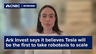 Ark Invest says it believes Tesla will be the first to take robotaxis to scale [upl. by Ilam]