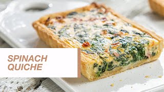 Spinach Quiche  Food Channel L Recipes [upl. by Selwin]