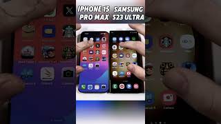 iPhone 15 Pro Max vs Samsung S23 Ultra Speed Test ⚡Which Flagship is the Fastest🚀ShortsViral [upl. by Cirtap]