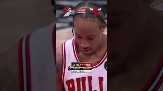 Trail Blazers vs Bulls 👀 CLOSE ENDING👀 shorts nba highlights [upl. by Swainson]