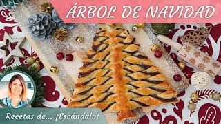 ÁRBOL DE NAVIDAD de hojaldre y crema de cacao y avellanas [upl. by Akelahs991]