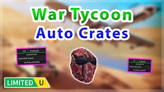 UGC LIMITED War Tycoon  Auto Collect UGC Crates Script [upl. by Karee]