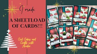 I MADE A SHEETLOAD OF CARDS December 2023 SheetLoad of Cards SLCTDec2023 [upl. by Langan374]