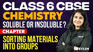 Class 6 CBSE Chemistry  Soluble or insoluble Chapter Sorting Materials into Groups [upl. by Rog430]