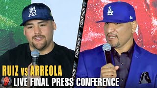 ANDY RUIZ JR VS CHRIS ARREOLA FINAL PRESS CONFERENCE [upl. by Yngiram]