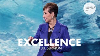 ExcellenceFull Sermon  Joyce Meyer [upl. by Afaw]