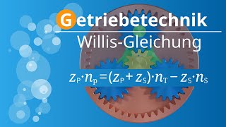 Herleitung des Übersetzungsverhältnisses für Planetengetriebe  WillisGleichung  Umlaufgetriebe [upl. by Sharleen]