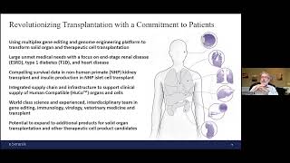 Xenotransplantation amp Gene Editing Technology  Dr Eliezer Katz  eGenesis  June 11 2022 [upl. by Kryska]