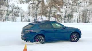 Alfa Romeo Stelvio QV in Snow [upl. by Amitak]