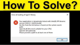 How To Fix Error At Loading Of ippCV Library Photoshop 2022  Application Dynamically Linked Intel [upl. by Penland]