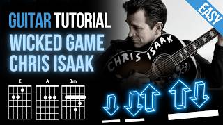 Wicked Game  Chris Isaak  Guitar Tutorial Easy  Chords [upl. by Laehpar366]