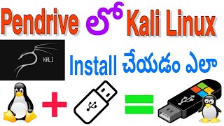 Install Kali Linux in Pendrive in Telugu  PERSISTENCE  Linux in USB  2020 [upl. by Eveneg]