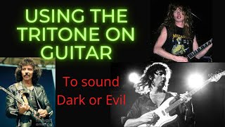 Using The Tritone on Guitar to Write Dark and Evil Riffs like Sabbath Deep Purple Pantera [upl. by Mattox]