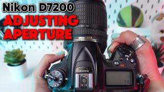 How to Adjust Aperture Settings on Nikon D7200 [upl. by Ontine20]