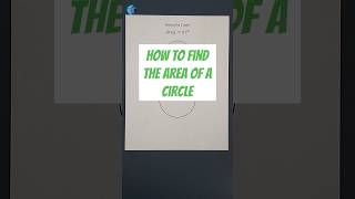 How to Find the Area of a Circle Given the Radius [upl. by Giovanna467]