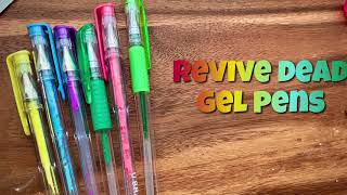 How to revive or unclog a clogged gel pen [upl. by Orton]