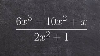 Dividing polynomials using long division [upl. by Tanya]