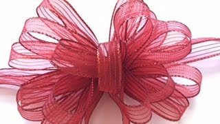 Easy Corsage Bow w No Twist [upl. by Esiuol]