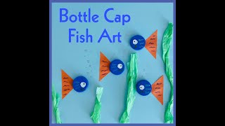 Recycled Bottle Cap Fish Art [upl. by Eirellam]