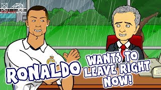 RONALDO to MAN UTD CR7 wants to leave Real Madrid Right Now  Transfer Song Parody [upl. by Ettenor277]