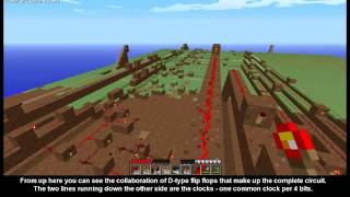 Minecraft  Redstone Circuit  8 bit Memory System [upl. by Ardnassela]