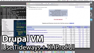 Drupal VM  Use Tideways with XHProf UI to Profile PHP code [upl. by Ahsonek]